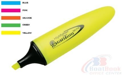 1 Pcs Pen Highlighter head cut Yellow Quantam writing with Technology QH-710