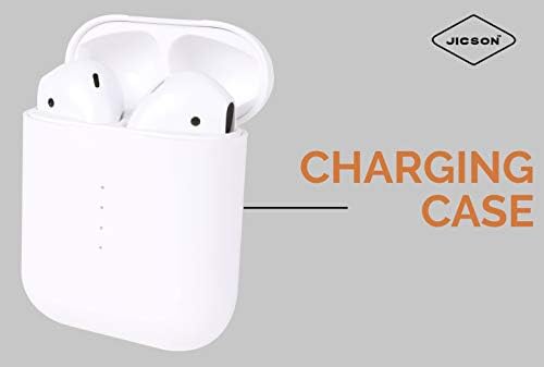 Jicson J88 Wireless Airpod Bluetooth Earphone with Portable Charging Case for Android/iOS Devices with Sensor