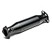 DNA MOTORING HFC-HC88-BK For Honda Black Ceramic Coated Steel High Performance Pipe