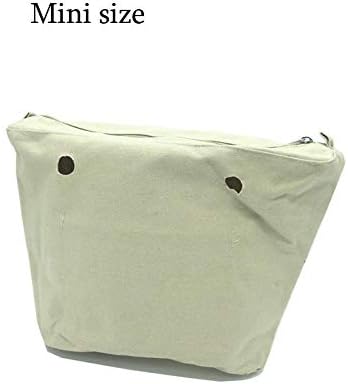 1 Pcs Canvas Classic Bag Pu Leather Bag with One Handles for Obag Handbag Mini Insert-1
