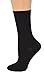 Rayon from Bamboo Roll Top Mid-Calf Crew Socks - Soft, Moisture-Wicking, Comfortable & breathable 3-pack Pair