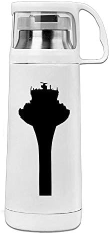 JXVenus Thermos Air Traffic Control Airport Tower Stainless Steel Vacuum Insulated Water Bottle 12 Ounce