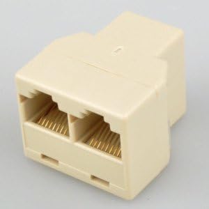 UbiGear 100 Pcs LOT 3-way Rj45 Splitter / y / t Network Cable Extender Plug Coupler Adapter