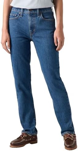 724 High Rise Straight, Jeans Donna, Mosey Mid Stone, 31W / 30L