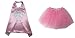 Superhero or Princess TUTU, CAPE, & MASK SET COMPLETE COSTUME - Kids Childrens Halloween (Supergirl - Pink & Gray)