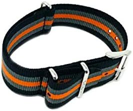 NATO22.10-3 NATO Watch Strap 22mm Stainless Steel Buckle 283mm Extra Long XL/UK