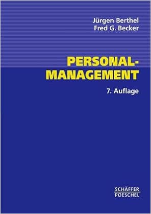 Personal Management Grundzuge Fur Konzeptionen Betrieblicher Berthel Jurgen Amazon De Bucher