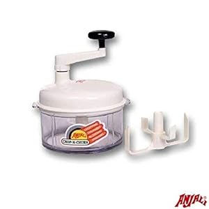 Anjali Popular Chop-N- Churn Vegetable Chopper & Cutter with Stainless Steel Blade (White)