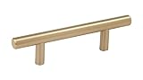 Bar Pulls 3 in (76 mm) Center-to-Center Golden Champagne Cabinet Pull