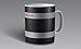 Genuine Porsche Crest Racing Mug - Black/Grey