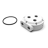 Monsoon MMRS End Cap (MMRS-SP-3P) with Two Side-Ports and Three End-Ports, White