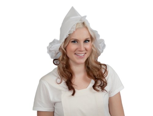 Essence Of Europe Gifts Women's Dutch Volendam Costume Party Hat Large White