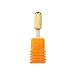 Makartt Professional Carbide Nail Drill Bit Electric Nail File Art Tools 3 32 Coarse Dome Round Gold