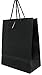 Novel Box Black Gift Bags with Handles 10 Pack 8x4x10 Inches Large Paper Bulk Gift Bags for Business, Shopping, Birthday, Party Favor - Euro Tote Paper Bag for Groceries & Personal Use