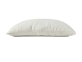 Brentwood Home Aliso Feathered Gel Memory Foam Pillow with Bamboo Cover - Made in USA, Queen Size