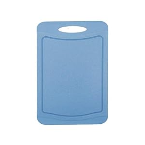 Steuber Snijplank met sapschenktuit, 37 x 25 cm, aan beide zijden bruikbaar, mesvriendelijk, anti-slip oppervlak, blauw