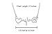 Rosa Vila Dog Paw Heartbeat Necklace - Women's Dog Lover Jewelry, Vet Tech Gift (Silver Tone)