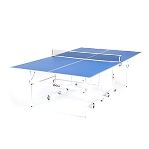 JOOLA Indoor 15mm Ping Pong Table with Quick Clamp Ping Pong Net Set – Single Player Playback Mode – Regulation Size…