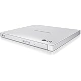 LG Electronics 8X USB 2.0 Super Multi Ultra Slim Portable DVD+/-RW External Drive with M-DISC Support, Retail (White) GP65NW60