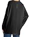 ZANZEA Women's Off-Shoulder Batwing Sleeve Blouse Casual Loose Oversized Baggy T-Shirt Sweater Pullover Top
