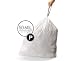 simplehuman Code P Custom Fit Drawstring Trash Bags, 50-60 Liter / 13-16 Gallon, 3 Refill Packs (60 Count)