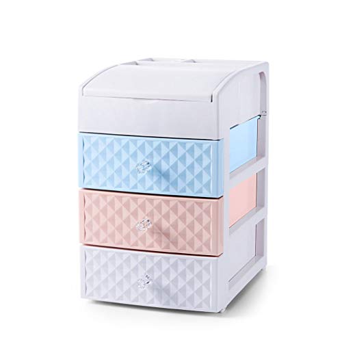 Iash Y Case 3-Tier Files Cabinet Drawer Makeup Office Storage Box Organizer Desktop Bathroom Plastic Sundries Container,A,OneSize