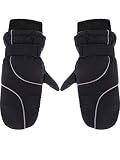Boao Snow Mittens Winter Ski Mittens Waterproof Warm Cotton-lined Gloves for Kids (Color 6, 3-6 Years Old Size)