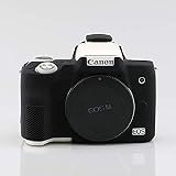 HellowPower Canon M50 Camera Housing Camera Body Case Cover Soft Silicone Protective Accessory Rubber Detachable Protection Camera Bag for Canon M50 Digital Camera (Black)