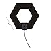 HD TV Antenna, 50+ Mile Range with Detachable Amplifier Signal Booster and 10ft High Performance Coax Cable Upgraded Version Newest design Better Reception 4K ready, free tv for life