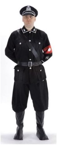 1930's German Gestapo Police Officer Fancy Dress Costume - LARGE