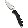 Spyderco Delica 4 Lightweight 7.15" Signature Folding Knife with 2.90" Flat-Ground Steel Blade and High-Strength FRN Handle -