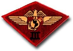 3RD MARINE AIRCRAFT WING RED 4" MILITARY PATCH