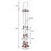 iBorn Bird Feeders 21 Inch Bird Feeder Hanging Wild Bird Seed Feeder for Mix Seed Blends, Niger Seed Feeder, Sunflower Heart, Birdbath, Heavy Duty All Metal Anti-UV Finishing, Greenthumb 1