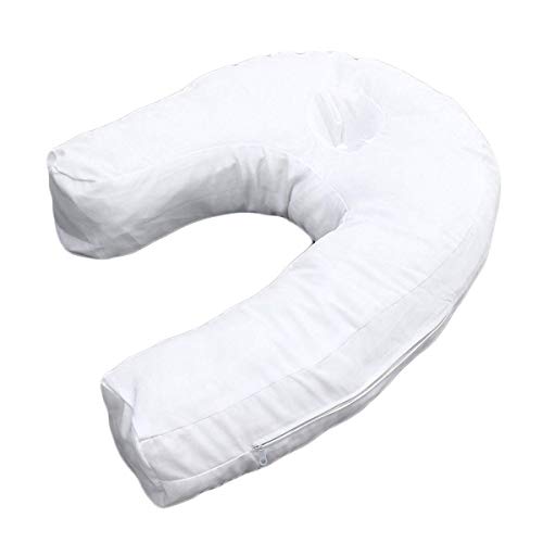 White One Size U Shape Side Sleeper Support Pillow Back Neck
