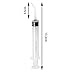 4pcs 12CC Disposable Dental Irrigation Syringe with Curved Tip