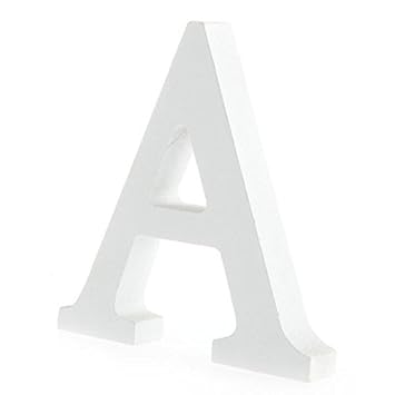 buchstaben holz weiß,Worsendy Handwerk Holz Holz Briefe Braut Hochzeitsparty Geburtstag Spielzeug Home Dekorationen 8*6CM (A)