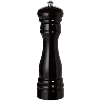 Fletchers' Mill Federal Pepper Mill, Black - 8 Inch, Adjustable Coarseness Fine to Coarse, MADE IN U.S.A.