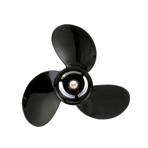 Quicksilver Black Diamond 3-Blade Aluminum Propeller, 10 dia x 5 pitch, Right H…