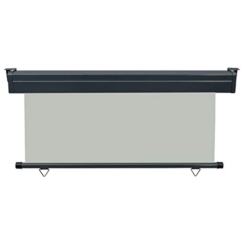pedkit Balkon-Seitenmarkise 170 × 250 cm Grau UV-best?ndig und Wasserbest?ndig Senkrechtmarkisen Sonnenschutz… – Bild 5