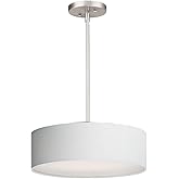 Maxim Lighting 10224WLSN Prime-19.5W 3 LED Pendant-16 Inches Wide by 6.5 inches high, Finish Color: Satin Nickel, Shade Color