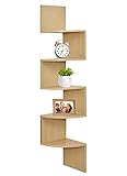 Corner Shelf, Greenco 5 Tier Floating Shelves for