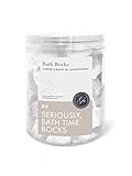 Bath Bomb Rocks (320g, Jasmine) - Highest Quality Ingredients w/ Shea Butter for Moisturizing Dry Skin - Essential Oil Handmade Spa Fizzies - Top Relaxation Box