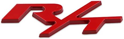 1pcs R/T Grille Emblem Badge Car-styling Chrome Metal RT Car Sticker for Caravan Challenger SRT Durango Charger Avenger Caliber Auto Accessories (Sticker E)