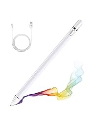 Stylus Pen Compatible for iPad, MKROYO Active Stylus Pen 1.45mm with Sensitivity Point Stylus Digital Pens for All Capacitive Touch Screens Cell Phones, Work at iOS and Android Capacitive Touch screen