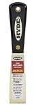 Hyde Tools 02080 1.25-Inch Stiff Chisel Edge Putty Knife, Brass