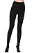 Aphro Women's Opaque Warm Tights Fleece Lining Pantyhose, Small - Black