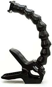 ImperiumBrand Jaws Clamp Flex Mount + Adjustable Gooseneck for GoPro Hero 4 Hero 3 Hero 2 Hero 1 Camera