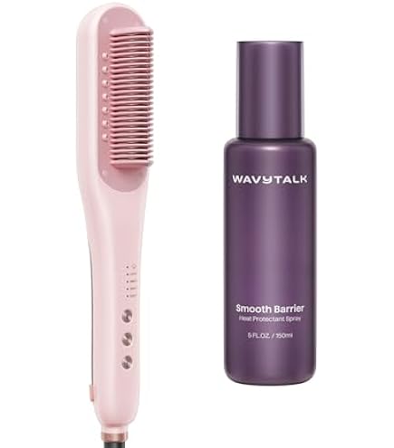Amazon.com : Wavytalk Steamline Pro Steam Straightener Brush Pink