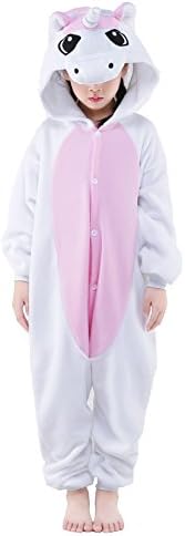 Newsiamese Kids Halloween Unicorn Cosplay Pajama Unisex Children Costum (115, Pink Unicorn)