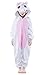NEWCOSPLAY Childrens Pajamas Sleeping Wear Animal Onesies Cosplay Homewear (125#, Pink Unicorn)